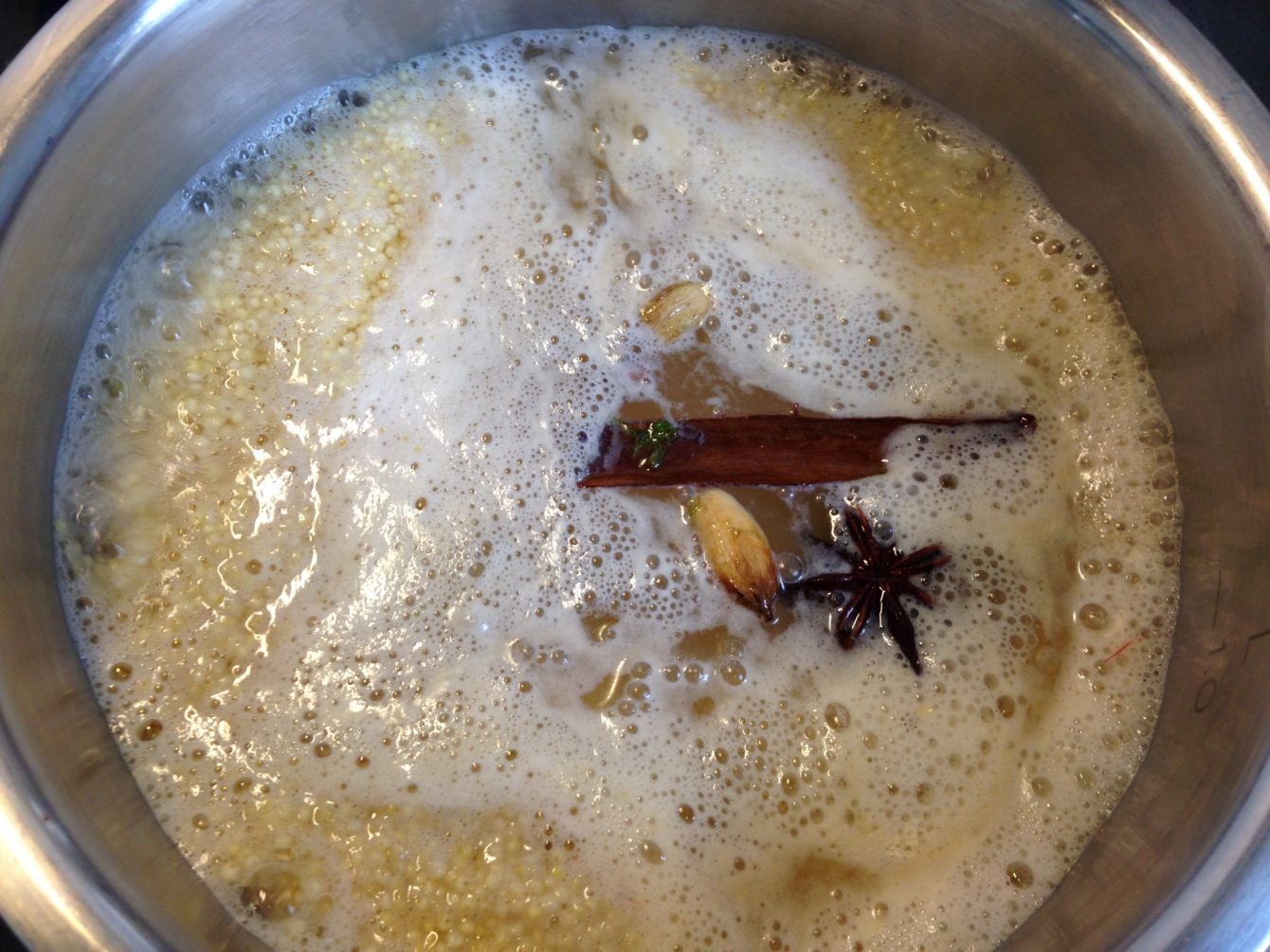 Hirse mit orientalischen Gewürzen