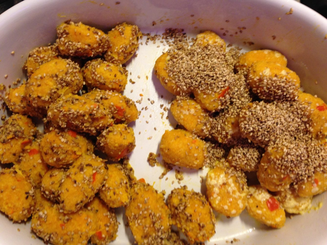 Kürbis Gnocchi mit geröstetem Sesam