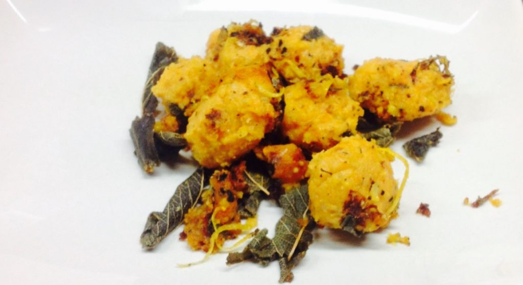 Süßkartoffel Gnocchi mit Zitronen Salbei