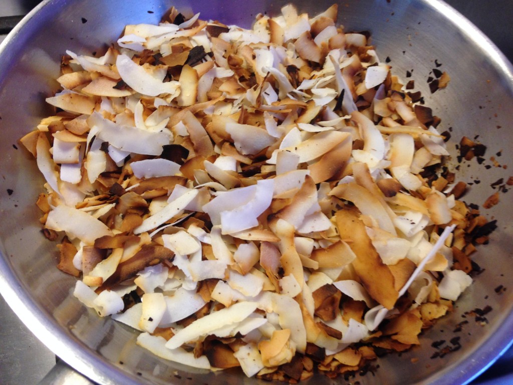 Geröstete Kokosflocken