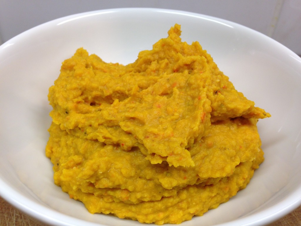 Kürbis Kichererbsen Humus mit Aprikosen