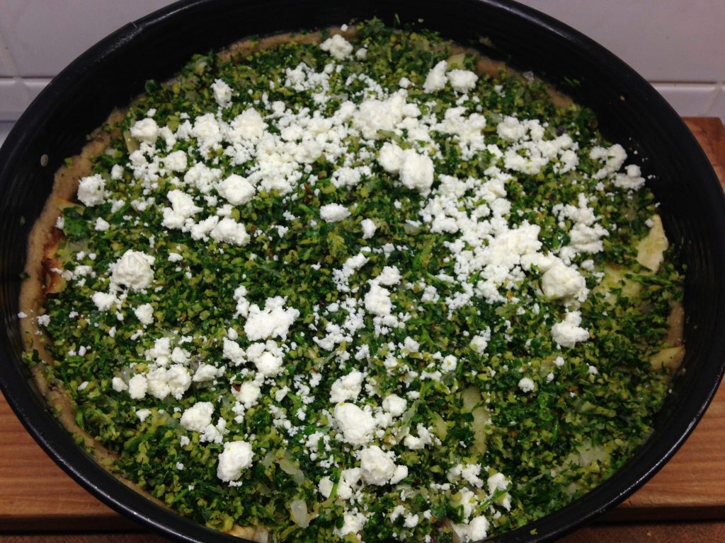 Pastinaken Tarte mit Haselnuss Zitronen Pesto