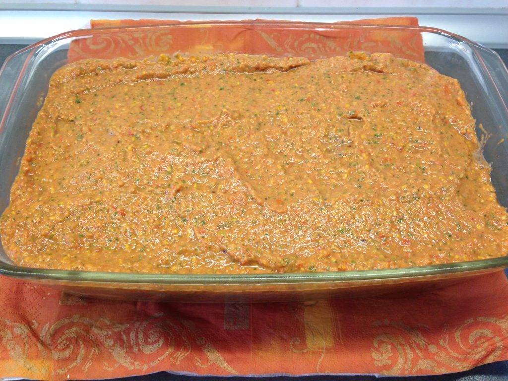 Vegane Zucchini Lasagne mit Champignon-Nuss Hack und Tomaten Dattel Creme