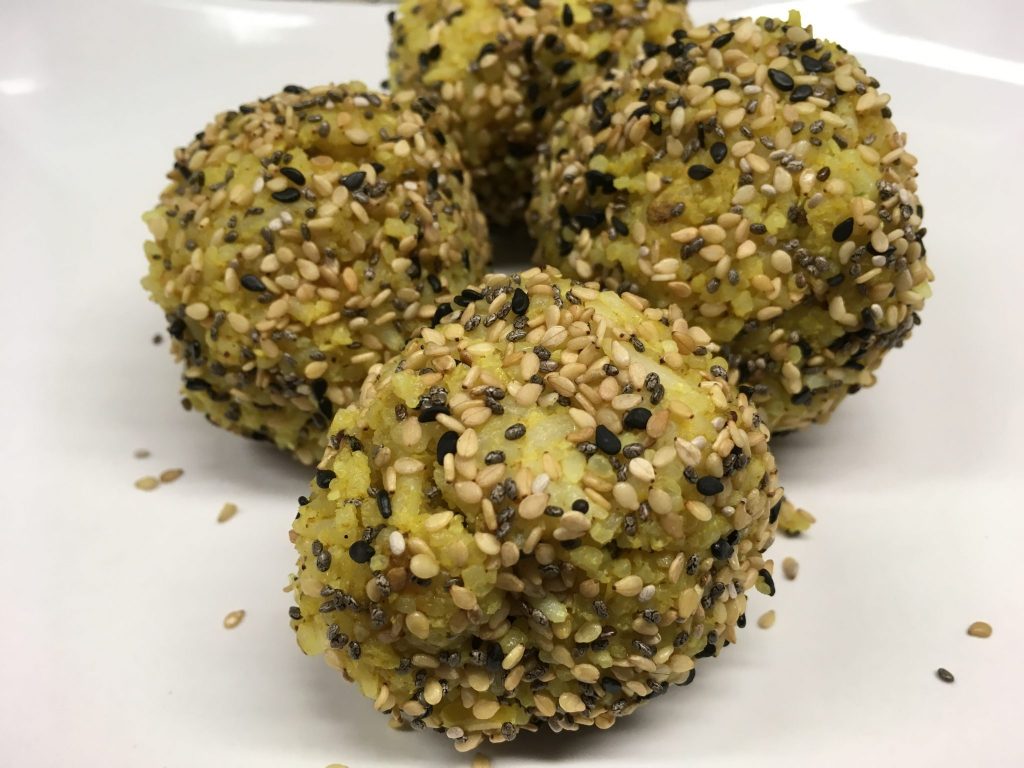 Kokosnuss Reis Bällchen