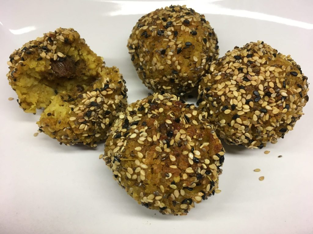 Kokosnuss Reis Bällchen