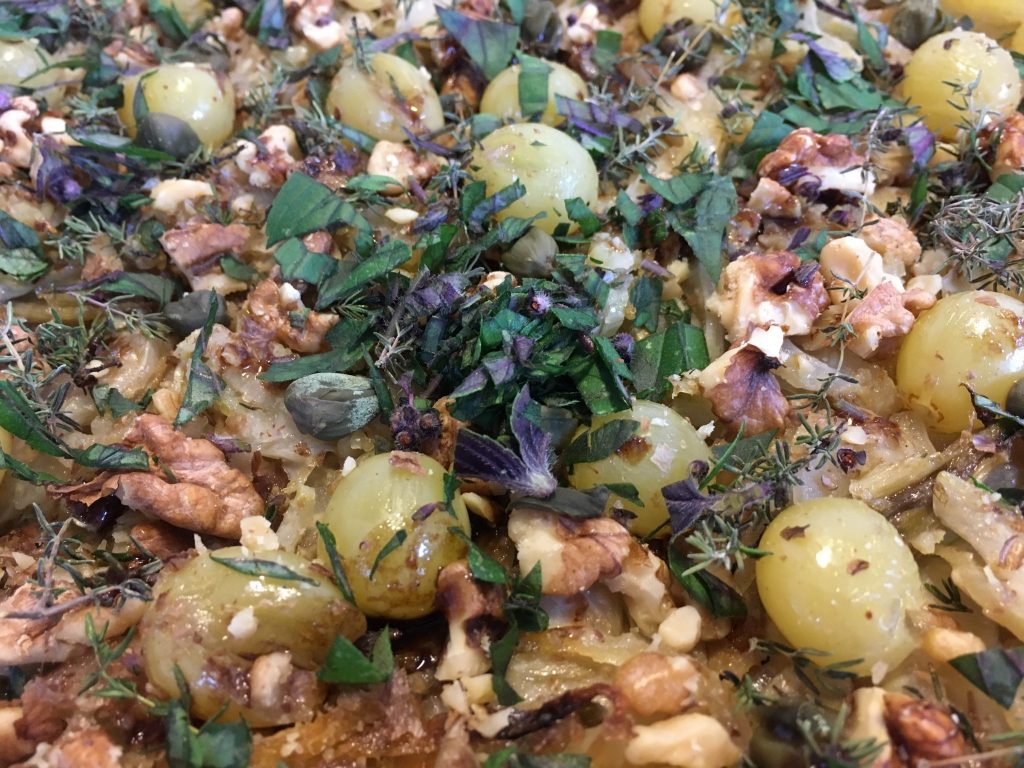 Lizza Flammkuchen mit Fenchel und Mandel Zwiebel Creme