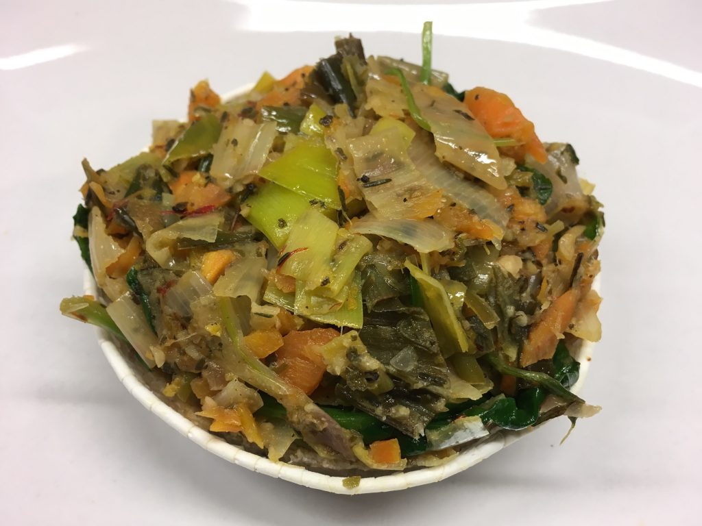 Spinat Lauch Tarte mit Haselnüssen und Orange