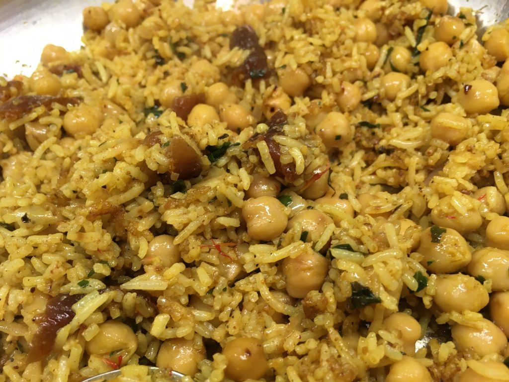 Curry Kichererbsen Reis