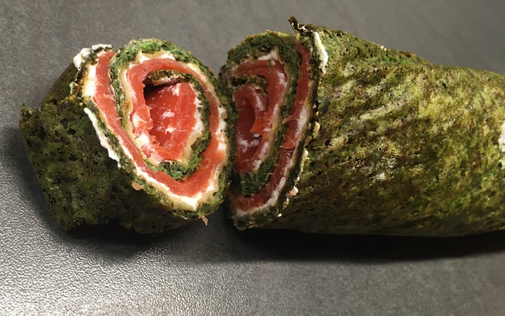 Gourmet Spinat-Lachs-Rolle mit Ziegenkäse und Wildlachs