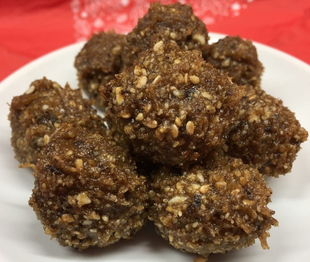 Sesam Dattel Tahini Energiebällchen
