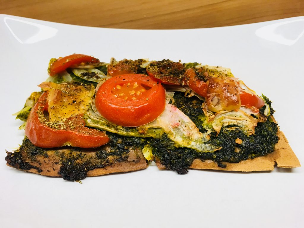 Buchweizen Pizza mit Pesto