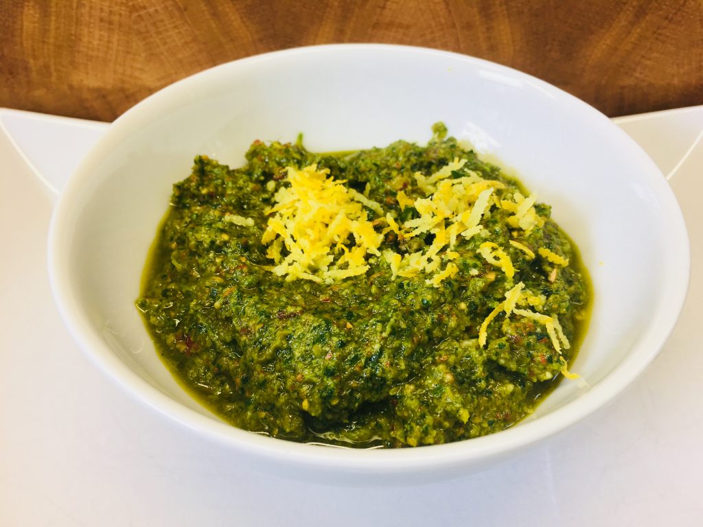 Zitronen Salbei Mandel Pesto