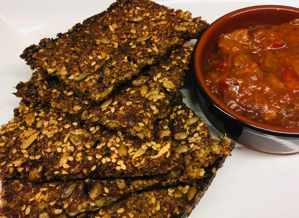 Blumenkohl Cracker mit Chutney