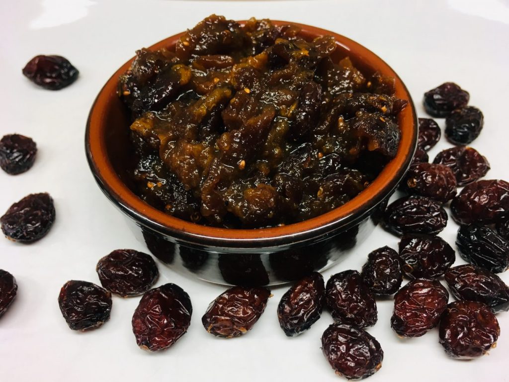 Cranberry Aprikosen Sauce mit Orange, Ingwer und Zimt