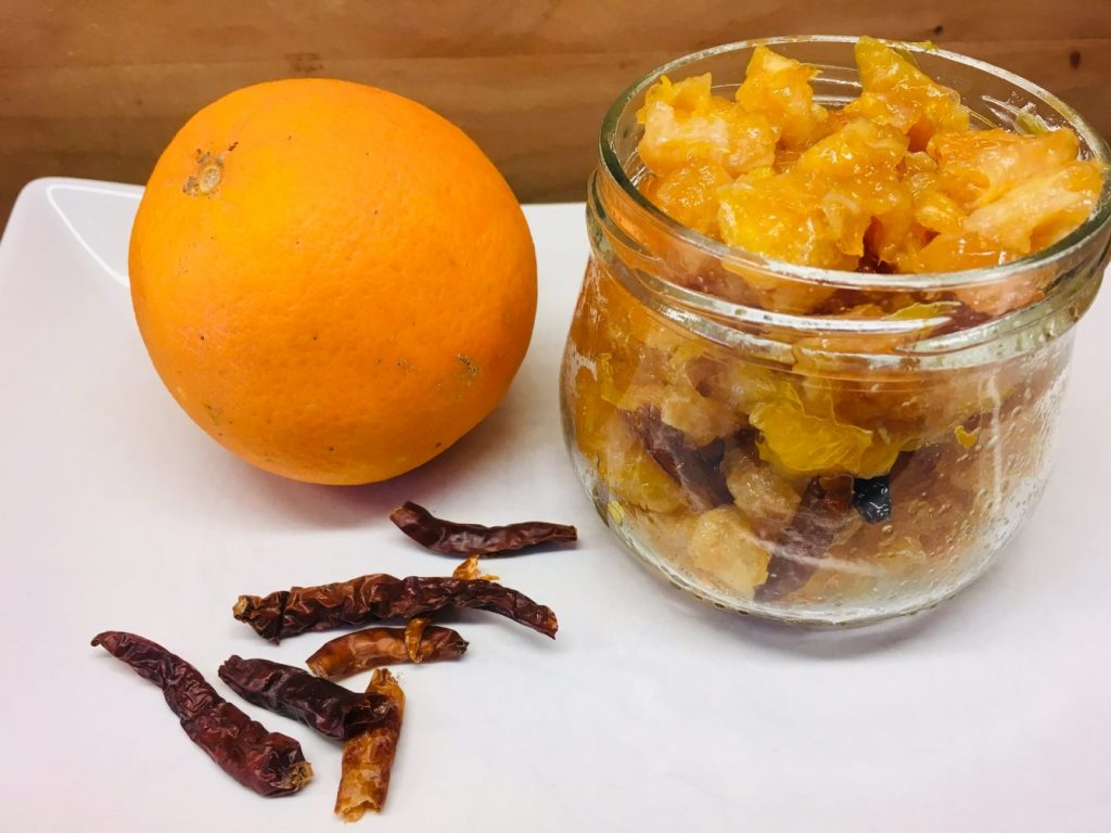 Karamellisierte Chili-Orangen