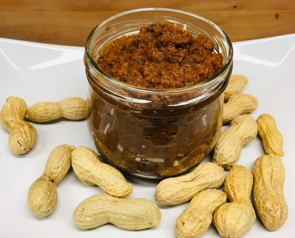 Sambal Kecang: indonesische Erdnuss Saté Sauce
