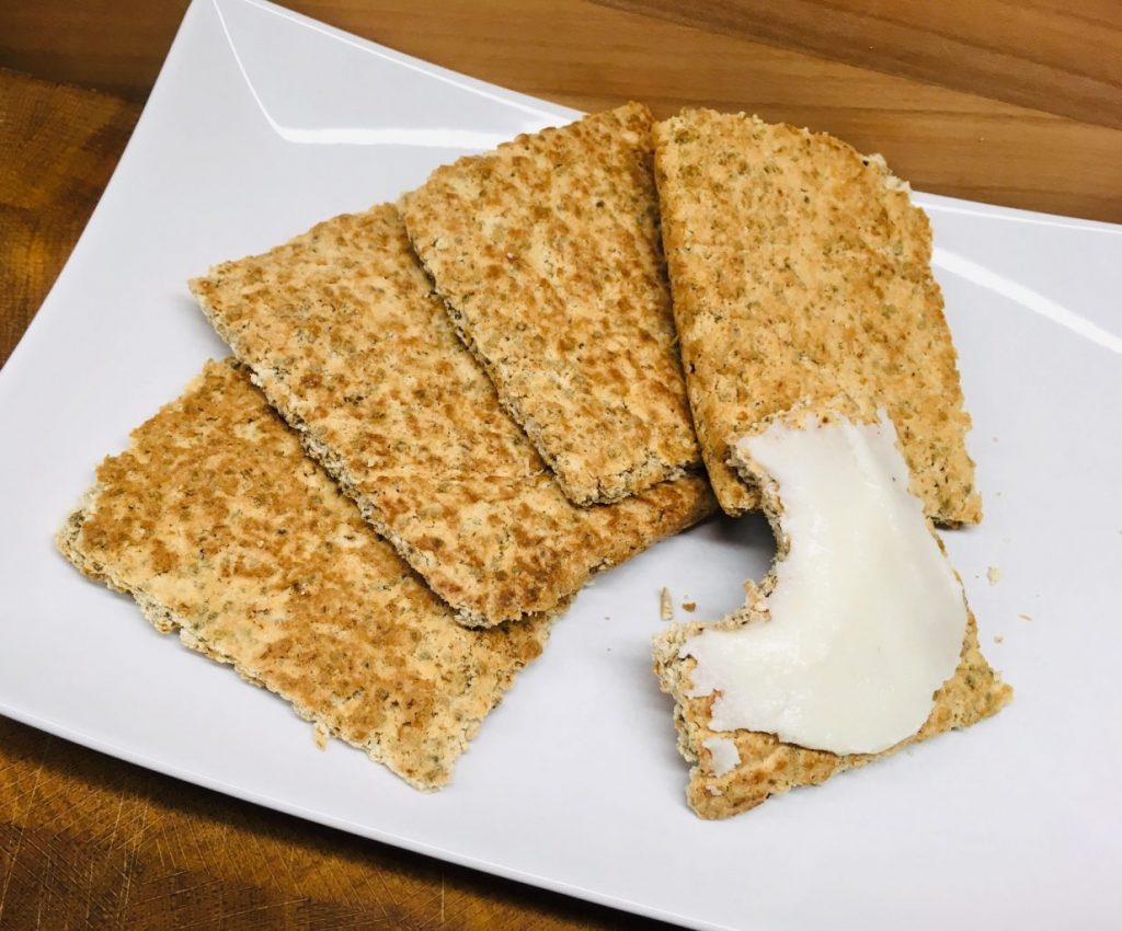 Kokosnuss Chia Fladenbrot mit Kokosmus
